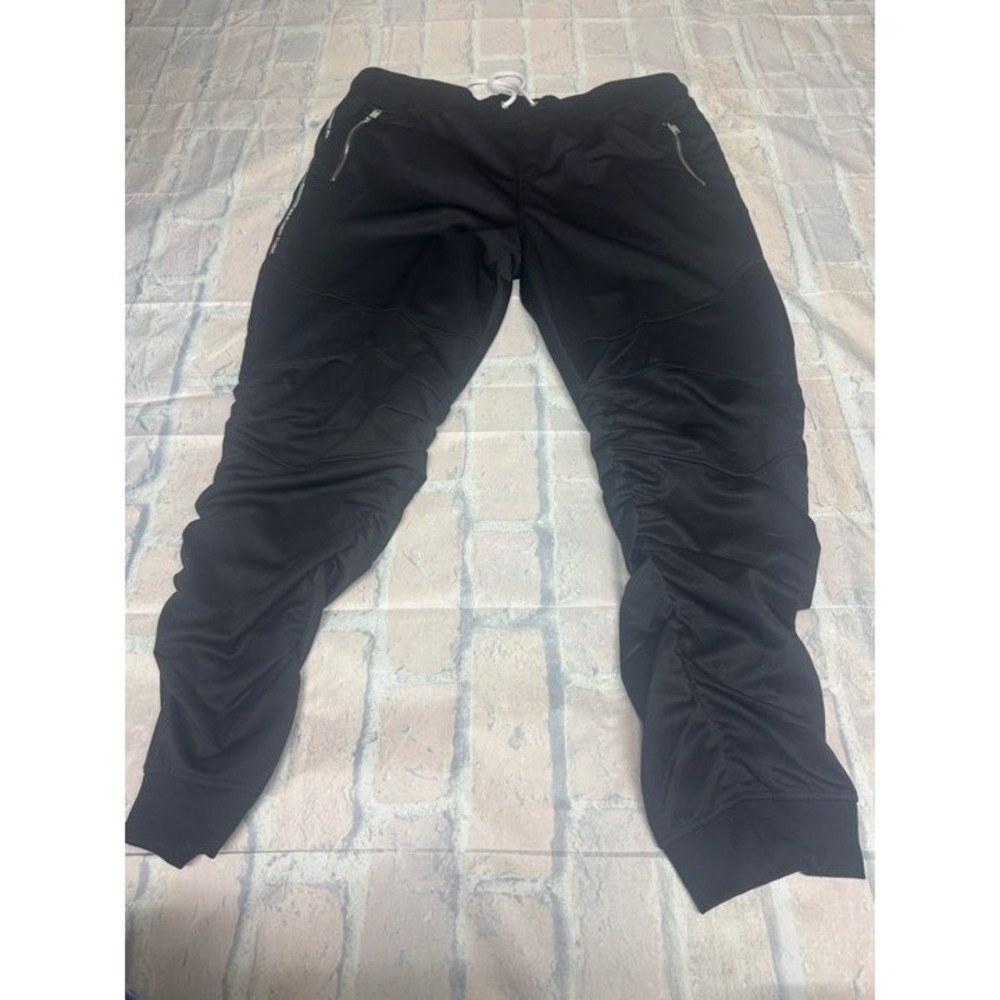 SWITCH REMARKABLE Mens Black Ruched Zipper Pocket‎ Jogger Pants Size 4XL